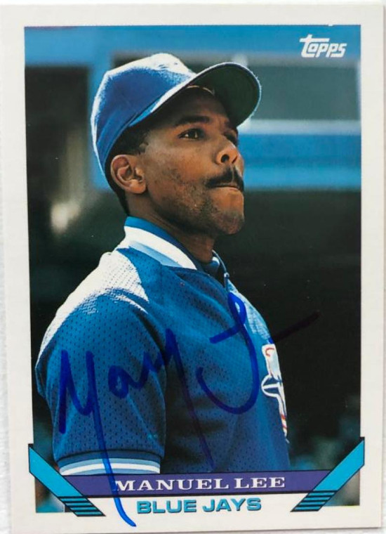 Manny Lee Autographed 1993 Topps #488