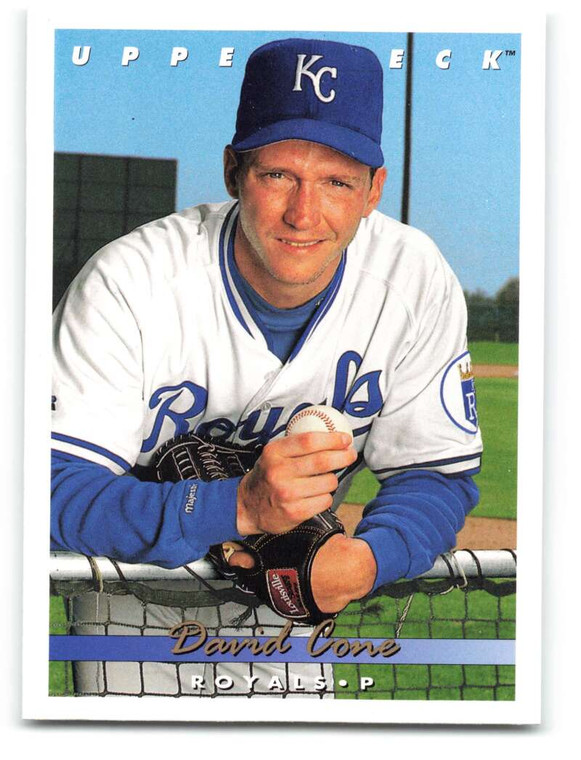 1993 Upper Deck #534 David Cone VG Kansas City Royals 