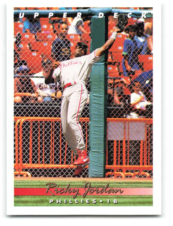 1993 Upper Deck #561 Ricky Jordan VG Philadelphia Phillies 