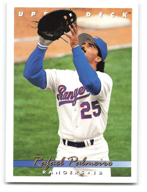 1993 Upper Deck #574 Rafael Palmeiro VG Texas Rangers 