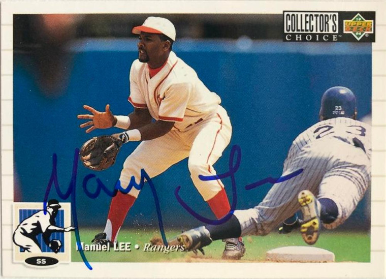 Manny Lee Autographed 1994 Collector's Choice #172