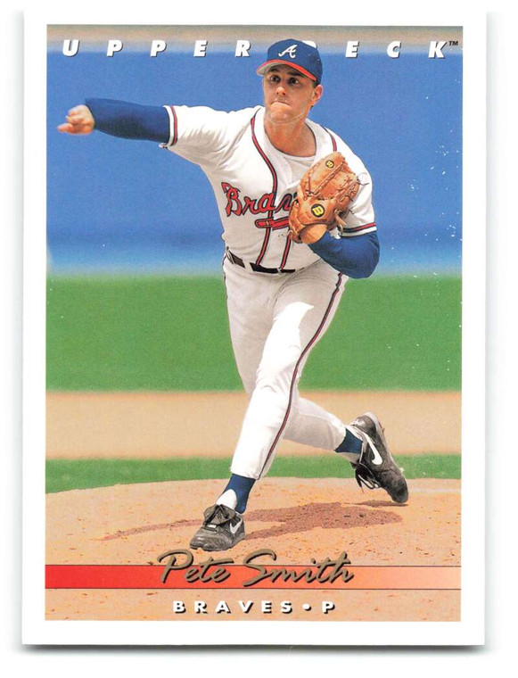 1993 Upper Deck #589 Pete Smith VG Atlanta Braves 