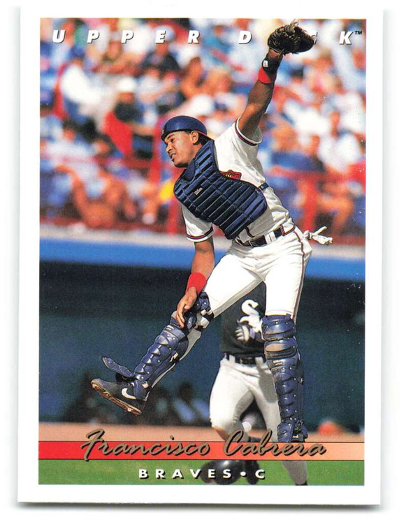 1993 Upper Deck #611 Francisco Cabrera VG Atlanta Braves 