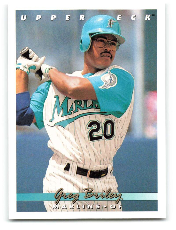 1993 Upper Deck #634 Greg Briley VG Florida Marlins 