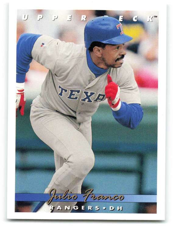 1993 Upper Deck #656 Julio Franco VG Texas Rangers 