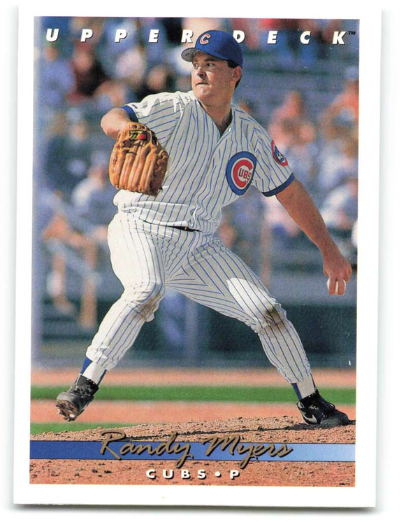 1993 Upper Deck #667 Randy Myers VG Chicago Cubs 