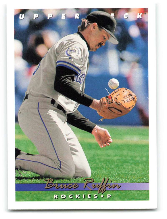 1993 Upper Deck #670 Bruce Ruffin VG Colorado Rockies 