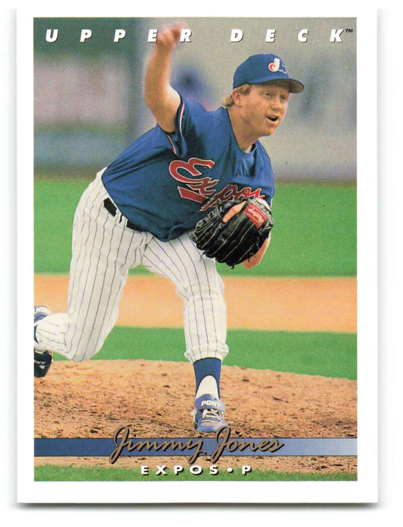 1993 Upper Deck #698 Jimmy Jones VG Montreal Expos 