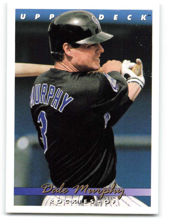 1993 Upper Deck #706 Dale Murphy VG Colorado Rockies 