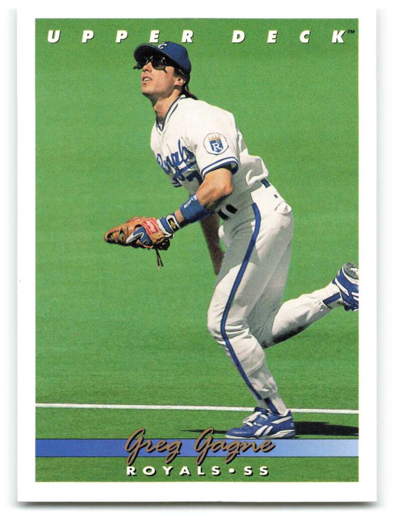 1993 Upper Deck #708 Greg Gagne VG Kansas City Royals 