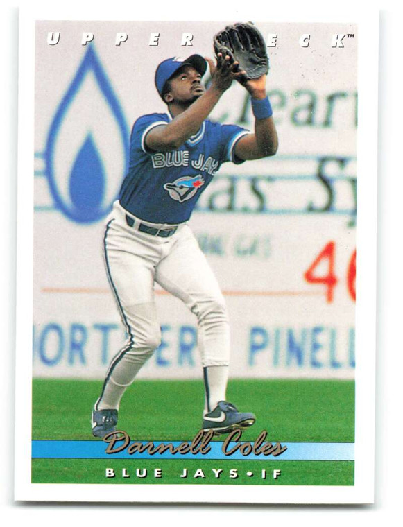 1993 Upper Deck #721 Darnell Coles VG Toronto Blue Jays 