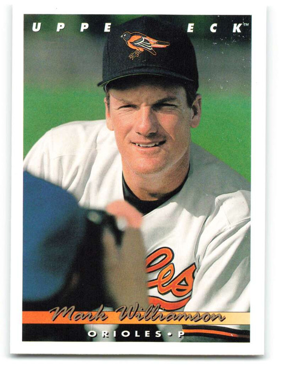 1993 Upper Deck #722 Mark Williamson VG Baltimore Orioles 