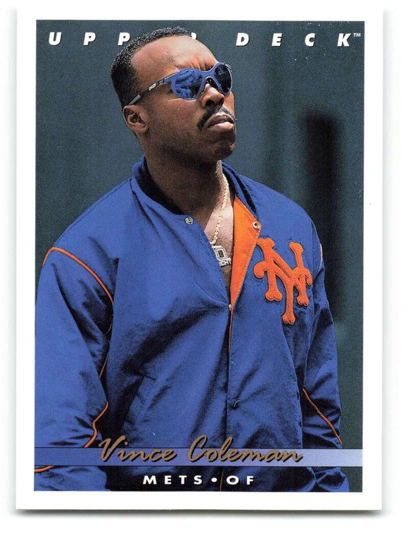 1993 Upper Deck #748 Vince Coleman VG New York Mets 