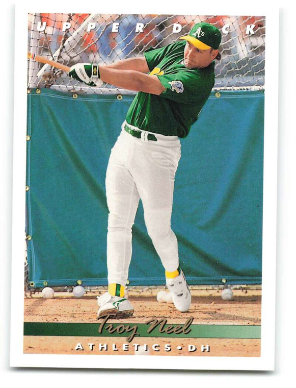 1993 Upper Deck #767 Troy Neel VG Oakland Athletics 