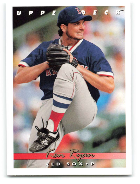 1993 Upper Deck #772 Ken Ryan VG RC Rookie Boston Red Sox 