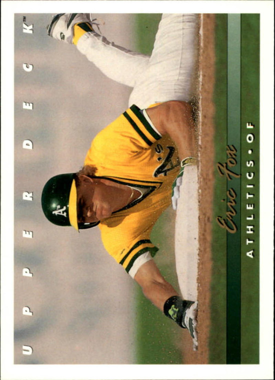 1993 Upper Deck #781 Eric Fox VG Oakland Athletics 