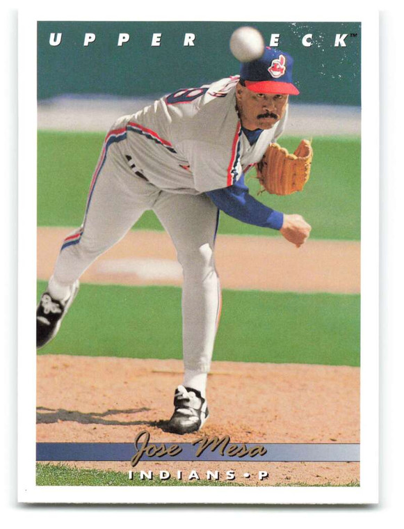 1993 Upper Deck #798 Jose Mesa VG Cleveland Indians 