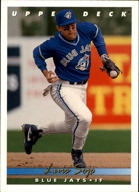 1993 Upper Deck #802 Luis Sojo VG Toronto Blue Jays 