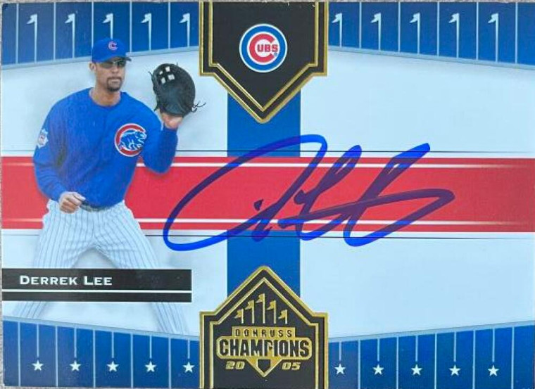 Derrek Lee Autographed 2005 Donruss Champions #437