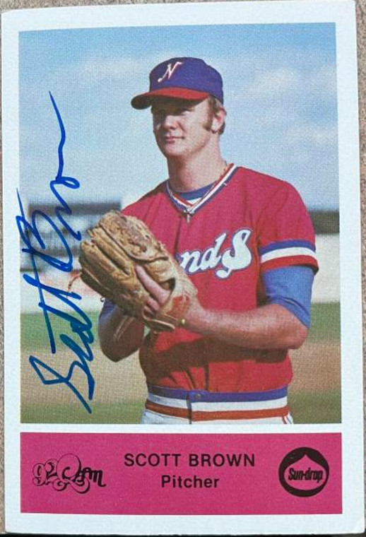 Scott Brown Autographed 1979 Nashville Sounds Team Issue #NNO