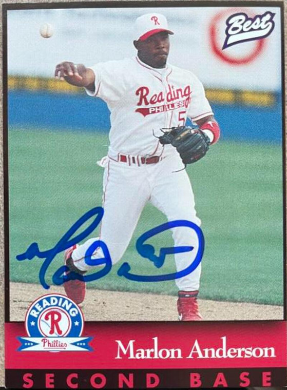 Marlon Anderson Autographed 1997 Best Reading Phillies #5