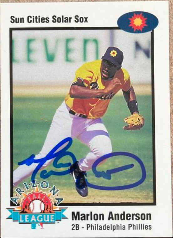 Marlon Anderson Autographed 1998 Arizona Fall League Prospects #13 