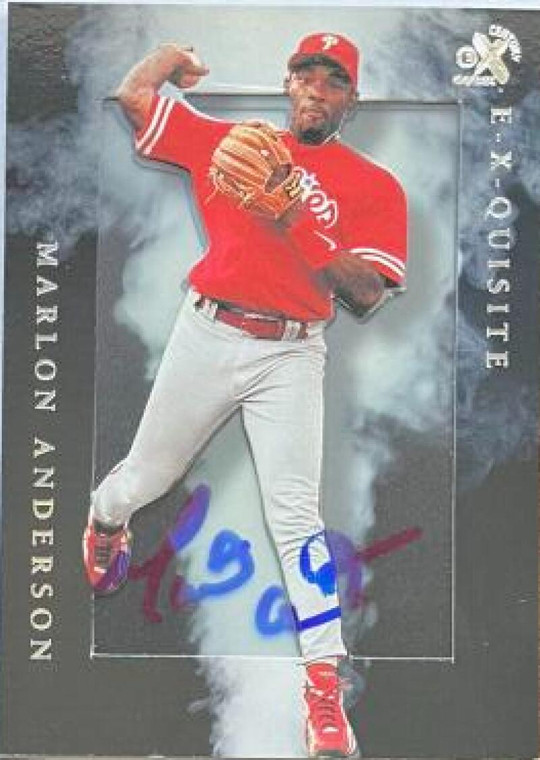 Marlon Anderson Autographed 1999 SkyBox E-X Century - E-X Quisite #12E-X