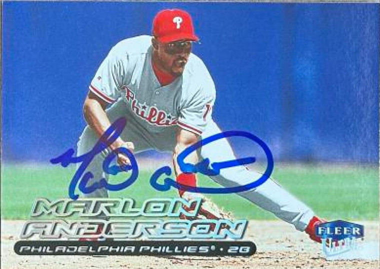 Marlon Anderson Autographed 2000 Fleer Ultra #107