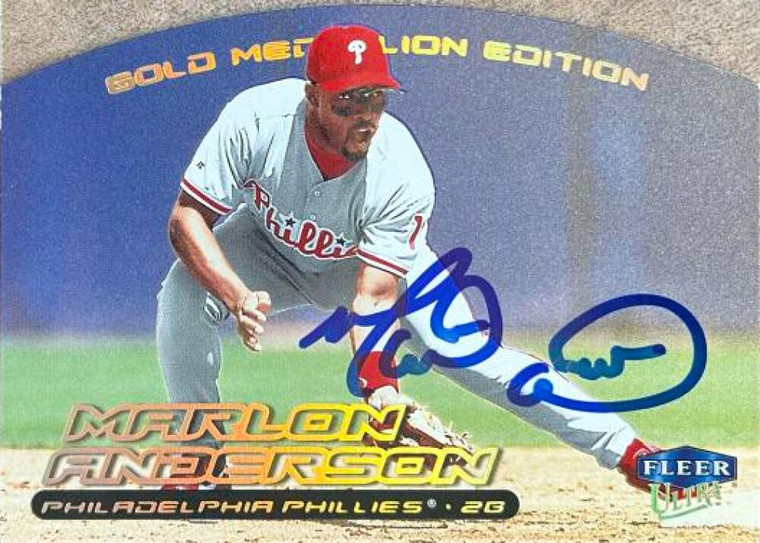 Marlon Anderson Autographed 2000 Fleer Ultra Gold Medallion #107G