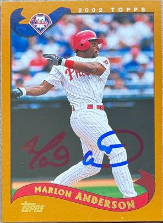 Marlon Anderson Autographed 2002 Topps #269