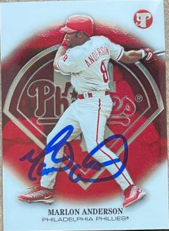 Marlon Anderson Autographed 2002 Topps Pristine #134