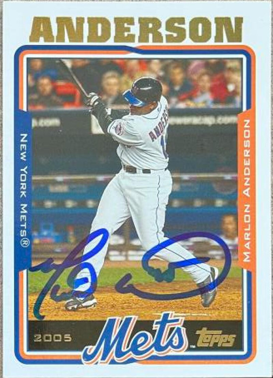 Marlon Anderson Autographed 2005 Topps Updates & Highlights #UH27