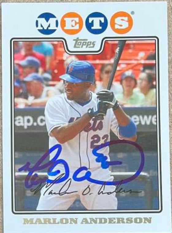 Marlon Anderson Autographed 2008 Topps #147