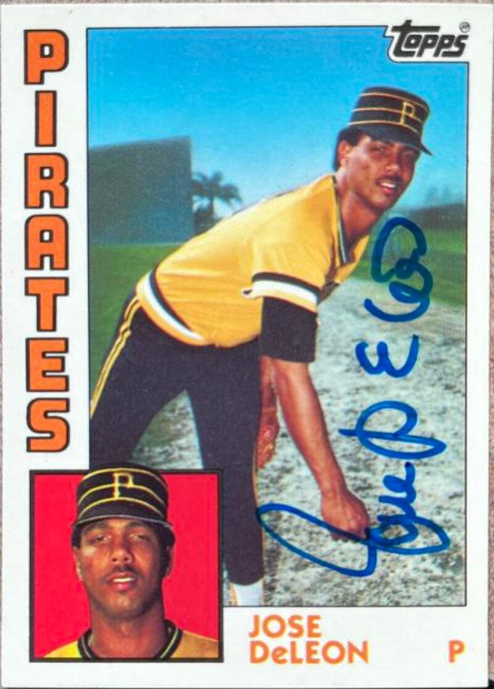 Jose DeLeon Autographed 1984 Topps Tiffany #581