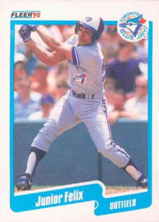 1990 Fleer #79 Junior Felix VG Toronto Blue Jays 