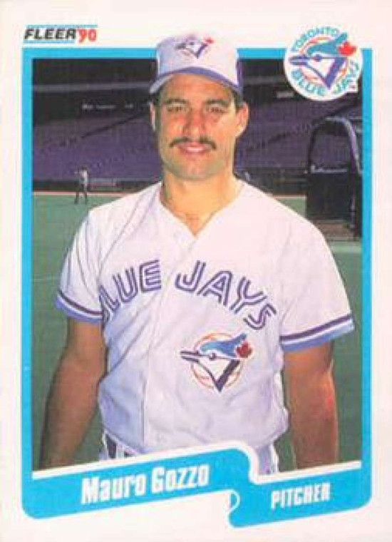 1990 Fleer #82 Mauro Gozzo VG RC Rookie Toronto Blue Jays 