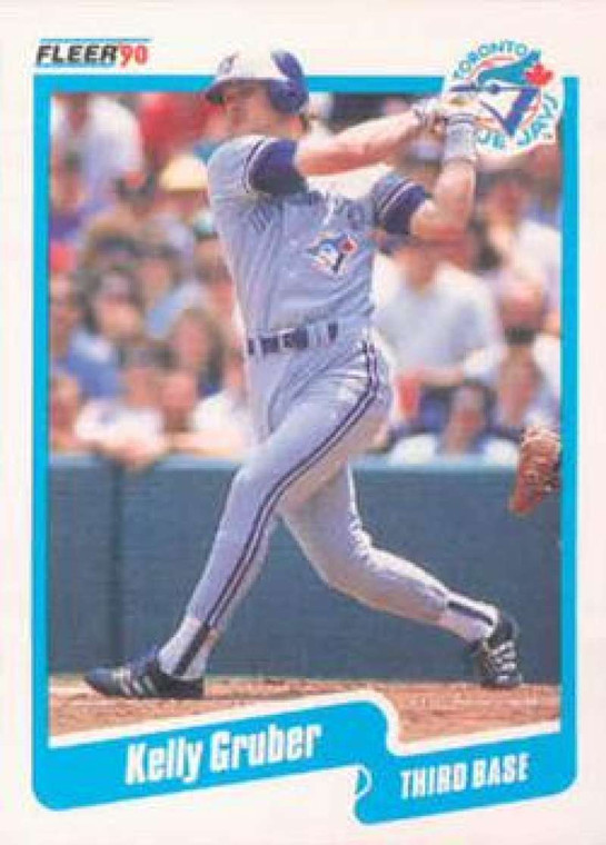 1990 Fleer #83 Kelly Gruber VG Toronto Blue Jays 