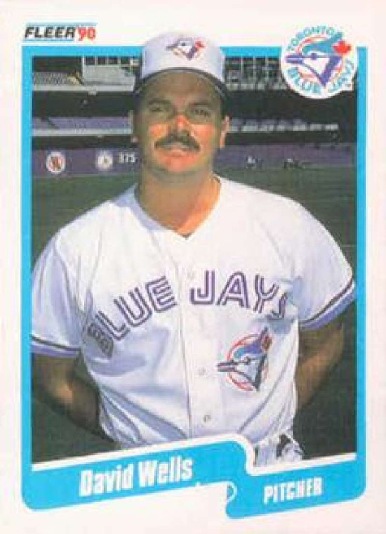 1990 Fleer #96 David Wells VG Toronto Blue Jays 