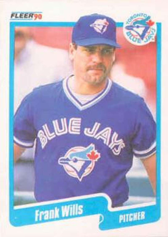 1990 Fleer #98 Frank Wills VG Toronto Blue Jays 