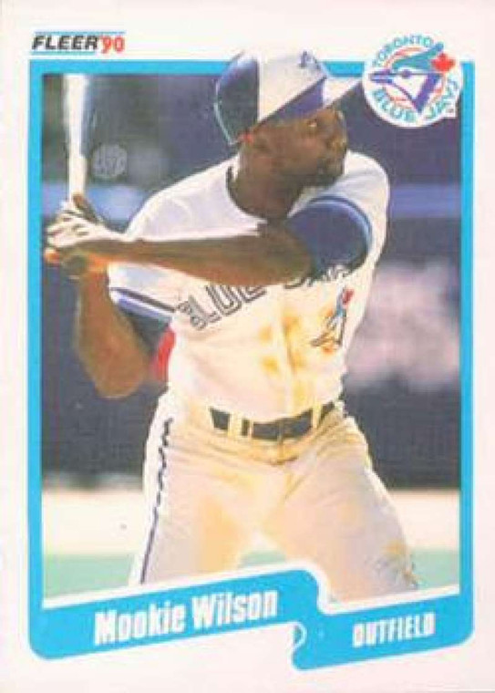 1990 Fleer #99 Mookie Wilson VG Toronto Blue Jays 