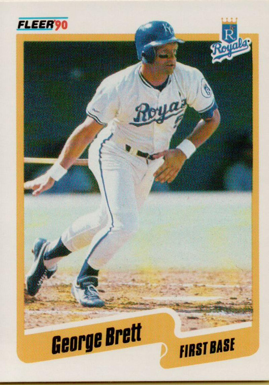 1990 Fleer #103 George Brett VG Kansas City Royals 