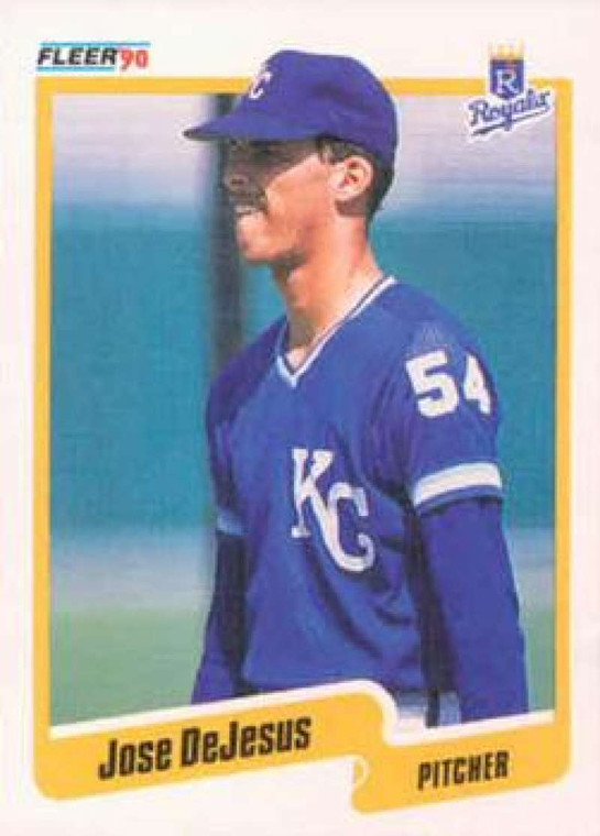 1990 Fleer #104 Jose DeJesus VG Kansas City Royals 