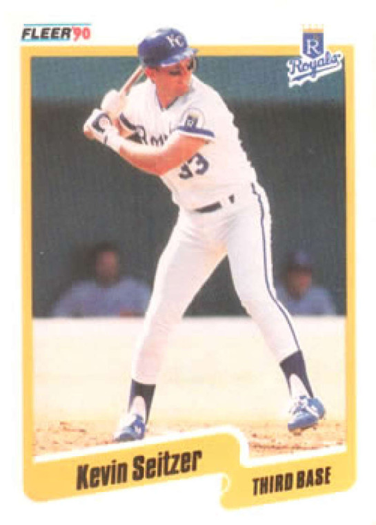 1990 Fleer #117 Kevin Seitzer VG Kansas City Royals 