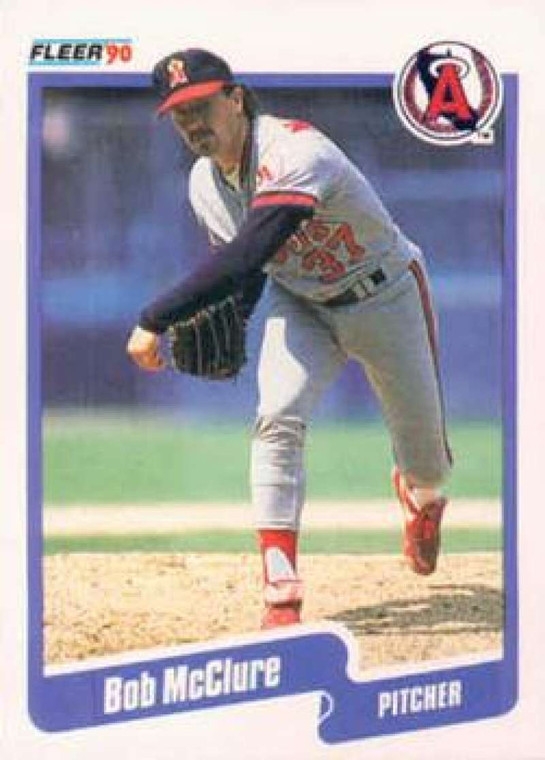 1990 Fleer #139 Bob McClure VG California Angels 