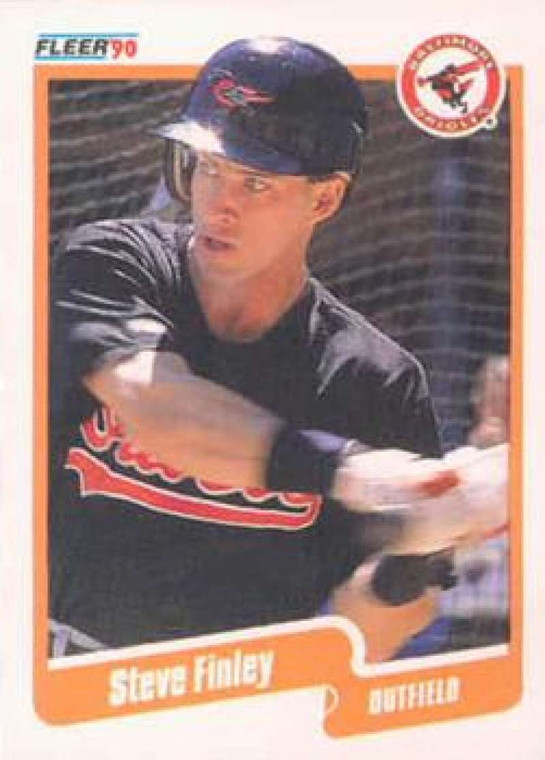 1990 Fleer #176 Steve Finley VG Baltimore Orioles 