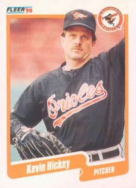 1990 Fleer #178 Kevin Hickey VG Baltimore Orioles 