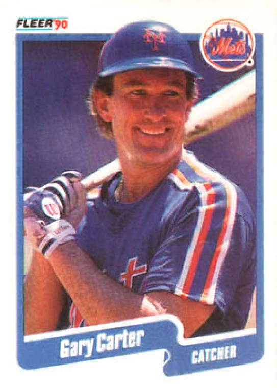 1990 Fleer #199 Gary Carter VG New York Mets 