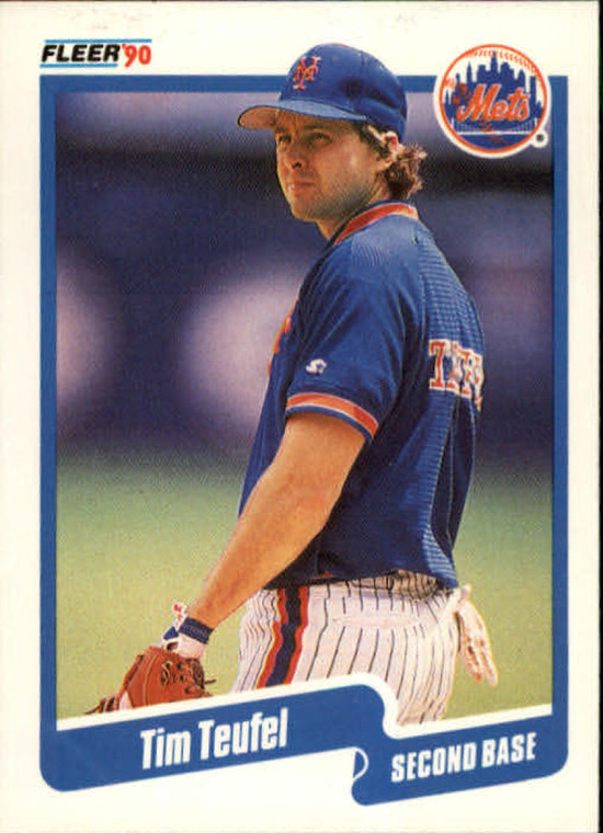 1990 Fleer #218 Tim Teufel VG New York Mets 