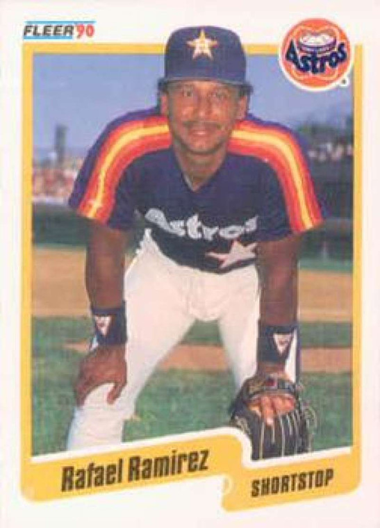 1990 Fleer #234 Rafael Ramirez VG Houston Astros 