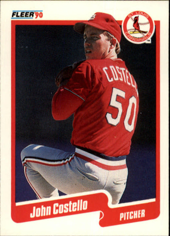1990 Fleer #246 John Costello VG St. Louis Cardinals 